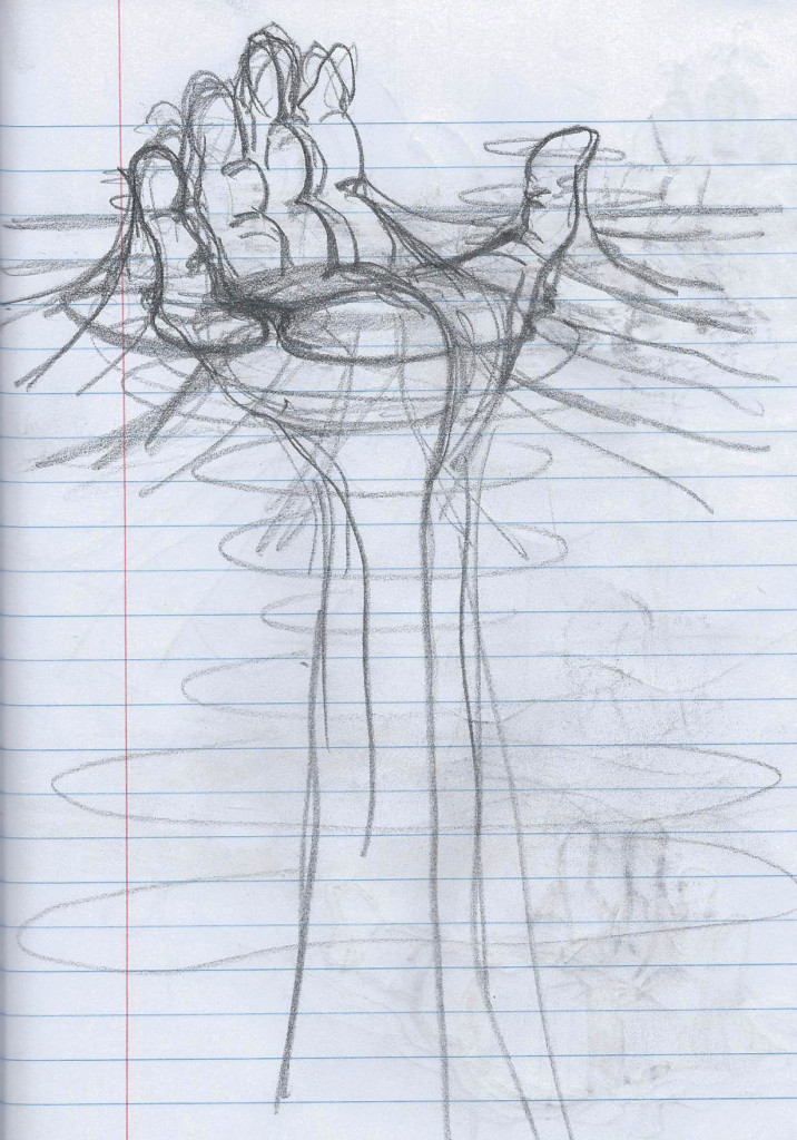 Hand island sketch 2