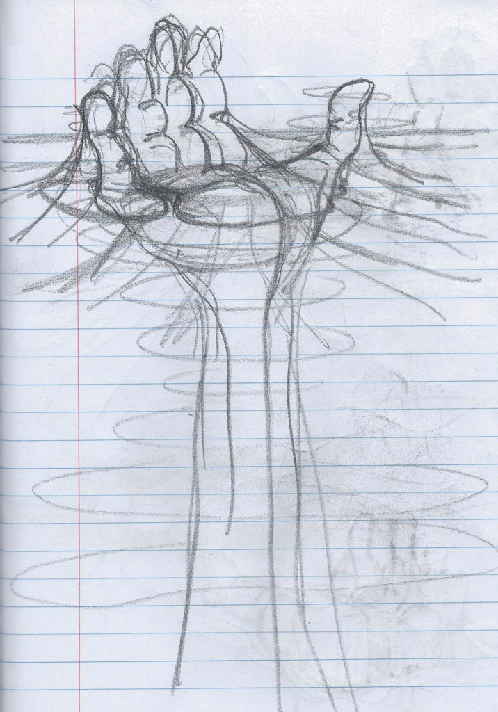 Hand island sketch 2