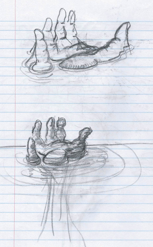 Hand island sketch 3