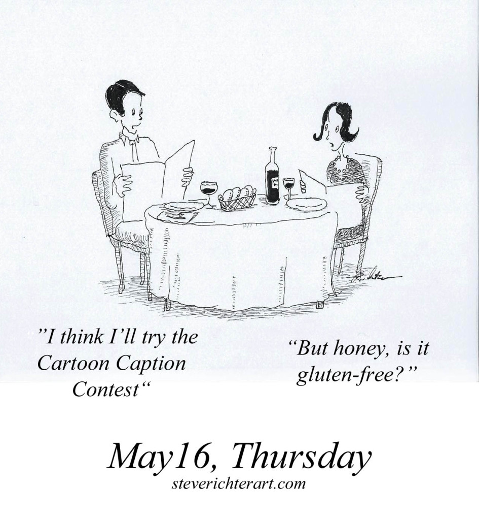 May cartoon ad w text