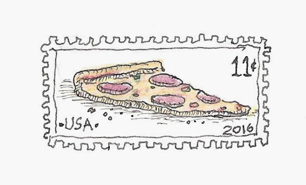 pizza stamp