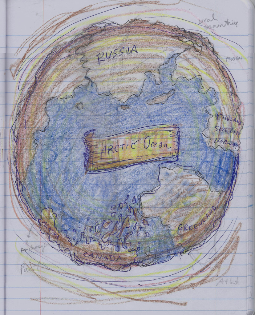 Arctic Circle in crayon